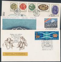 Teljes évfolyam kiadásai 12 db FDC-n, Complete year on 12 FDC