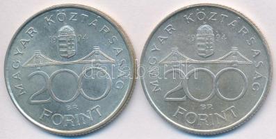 1994. 200Ft Ag "Deák" (2x) T:2,2-