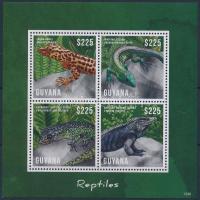 Hüllők kisív, Reptiles mini sheet