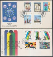 1992-1993 6 db klf kiadás 6 db FDC-n, 1992-1993 6 issues on 6 FDC