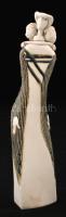 Sarkantyu Judit (1947-):Női figura. Festett mázas kerámia, jelzett, apró lepattanással, m:28 cm