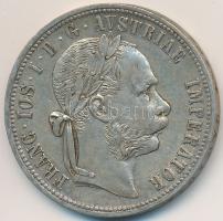 Ausztria 1879. 1Fl Ag "Ferenc József" T:2 patina  Austria 1879. 1 Florin Ag "Franz Joseph" C:XF patina