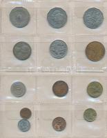 Ausztrália 1942-1988. 1c-2$ (13xklf) fémpénz T:vegyes Australia 1942-1988. 1 Cent - 2 Dollars (13xdiff) metal coins C:mixed