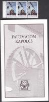 2000 Kapolcsi Falumalom 3 db levélzáró összefüggésben tájékoztató füzettel