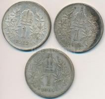 Ausztria 1904-1913. 1K Ag "Ferenc József" (3x) T:2,2- patina
Austria 1904-1913. 1 Corona ...