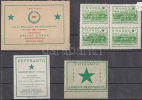 7 db esperanto levélzáró