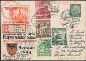 1941 Dekoratív ajánlott propaganda levelezőlap