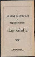 cca 1900 Az Állami Vasművek Alkalmazottai Takarék - és Kölcsön- Szövetkezetének Alapszabálya. pp.:26, 16x10cm