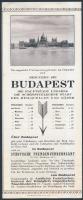 1926 Budapest látványosságai és a sport, fotókkal illusztrált, német nyelvű nyomtatvány, 22x36cm