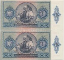 1941. 20P (2x) sorszámkövetők T:I