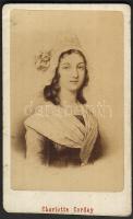 1860. keményhátú fotó Charlotte Corday
