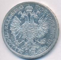 Ausztria 1863A 1Fl Ag "Ferenc József" T:2,2- Austria 1863A 1 Florin Ag "Franz Joseph" C:XF,VF