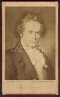 1860. keményhátú fotó Beethoven, zeneszerző