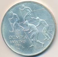 1984. 500Ft Ag "Sarajevoi Téli Olimpia" eredeti tokban, tanúsítvánnyal T:BU