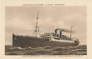 Doppelschrauben - Salondampfer Prinz Friedrich Wilhelm / SS Prinz Friedrich Wilhelm Ocean liner