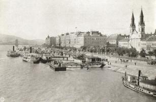 Budapest - 10 db városképes lap, köztük egy panorámalap, fekete-fehér lapok