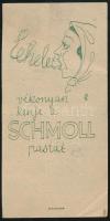 1939-1940 Schmoll és Kallós Részvénytársaság-Schmollpastagyár fejléces számlája számolócédulával