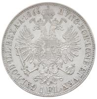 1866B 1Fl Ag "Ferenc József" T:1-,2
Hungary 1866B 1 Florin Ag "Franz Joseph" C:...