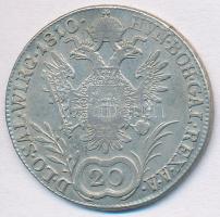 Ausztria 1810A 20kr Ag "I. Ferenc" T:2- kis patina Austria 1810A 20 Kreuzer Ag "Franz I" C:VF patina