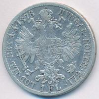 Ausztria 1878. 1Fl Ag "Ferenc József" T:2- Austria 1878. 1 Florin Ag "Franz Joseph" C:VF