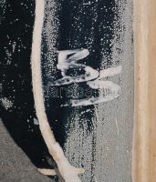 Bacsúr Sándor (1935-): Emeletes város. Tűzzománc, fém lemez, jelzett, keretben 55×48 cm