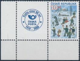Üdvözlet bélyeg: Karácsony ívsarki szelvényes bélyeg + kisív, Greetings stamp: Christmas corner stamp with coupon + mini sheet