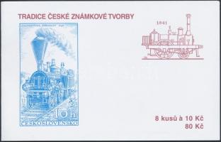 Traditional Czech stamp exhibition, Railway stamp-booklet, Tradicionális Cseh Bélyegkiállítás, Vasút bélyegfüzet