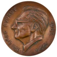 1994. "Dr. Imre György 1984-1994 / Semmelweis OTE II. Szemklinika" Br plakett. Szign.: P.B. (87mm) T:1- kis patina