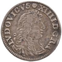 Franciaország 1676D 4S Ag "XIV. Lajos" Lyon (1,64g) T:2-,3 France 1676D 4 Sols Ag "Louis XIV" Lyon (1,64g) C:VF,F Krause KM# 232.2