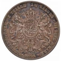 Német Államok / Hannover 1854B 2 Tallér (3-1/2 Gulden) Ag "V. György" (36,88g) T:2-
Germa...