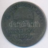 1869KB 20kr Ag "Magyar Királyi Váltó Pénz" T:3 patina  Adamo M11.1