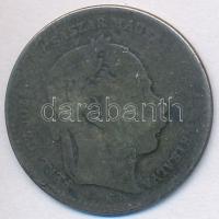 1869KB 20kr Ag "Magyar Királyi Váltó Pénz" T:3 patina 
Adamo M11.1