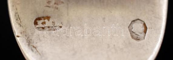 Ezüst (Ag.) evőeszközök, jelzettek, kettő monogrammal, nettó:156 g