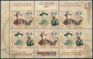Europa CEPT, Cserkész bélyegfüzet Europa CEPT: Scouting stamp booklet