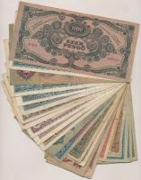 25db-os vegyes magyar korona, pengő és forint bankjegy tétel T:vegyes