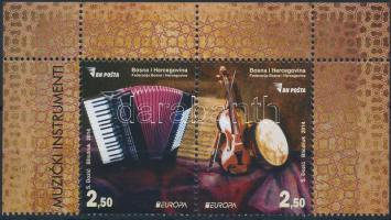 Europa CEPT Hangszerek ívsarki pár, Europa CEPT Musical Instruments corner pair