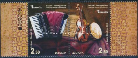 Europa CEPT Hangszerek ívszéli pár, Europa CEPT Musical Instruments margin pair