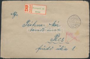 Inflation cover (4.díjszabás) Ajánlott távolsági levél Kisegítő (II) 9x20P/30f bérmentesítéssel, cen...