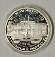 Németország "Heinrich Lübke" Ag 19g, tanúsítvánnyal T:PP