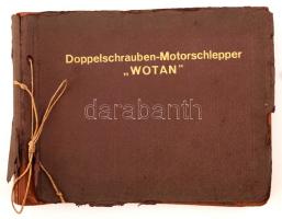 1929 "Wotan" motoros vontató hajó bemutató prospektus fényképekkel, szép állapotban, pp.:29, 24x30cm  Doppelschrauben- Motorschlepper "Wotan" Climax motorenwerke und Schiffswerft Linz A.G.