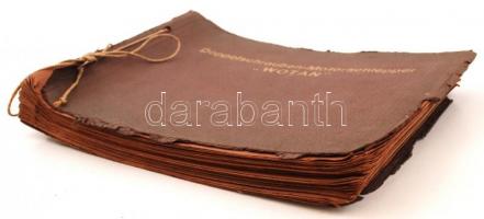 1929 "Wotan" motoros vontató hajó bemutató prospektus fényképekkel, szép állapotban, pp.:2...