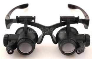 Nagyítós szett, cserélhető nagyítókkal (10x, 15x, 20x, 25x)eredeti dobozban, újszerű állapotban