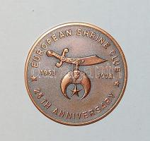 1978. "European Shrine Club" szabadkőműves érem T:1