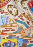 24db sör és rövidital címke + 1db söralátét + 3db+Radeberger" reklámos számolócédula összefüggésben