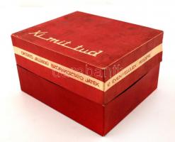 Retró "Ki mit tud", oktató jellegű szórakoztató játék, saját dobozában, leírással, működik