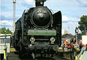 10 db MODERN használatlan magyar vonat motívumlap / 10 modern unused Hungarian train motive postcard...