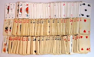 3 teljes pakli römikártya klf gyártótól, benne régebbi