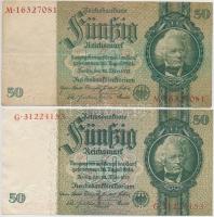 Németország / Weimari Köztársaság 1929. 10M (2x) + Német 3. Birodalom 1933. 50M (2x) T:II,III
Germa...