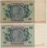 Németország / Weimari Köztársaság 1929. 10M (2x) + Német 3. Birodalom 1933. 50M (2x) T:II,III
Germa...