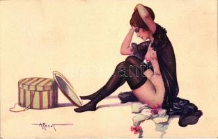 Pécheresses / Guilty, erotic art postcard s: A. Penot
